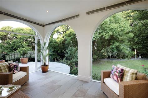 Arches On The Glassed Terrace Patio Outdoor Decor House Design