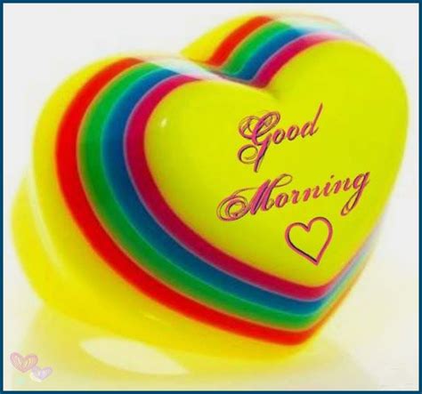 A Colorful Heart Shaped Object With The Words Good Morning On Its