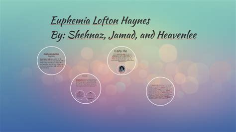 Euphemia Lofton Haynes By Heavenlee Henderson
