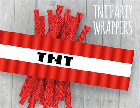 80 Off Sale Tnt Wrappers Video Game Mine Theme Party Licorice Candy