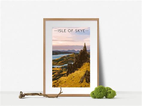 Isle Of Skye Scotland Travel Poster Bucket List Prints
