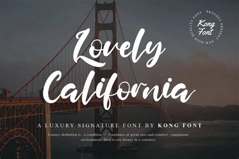 Lovely California Script Font Download Fonts