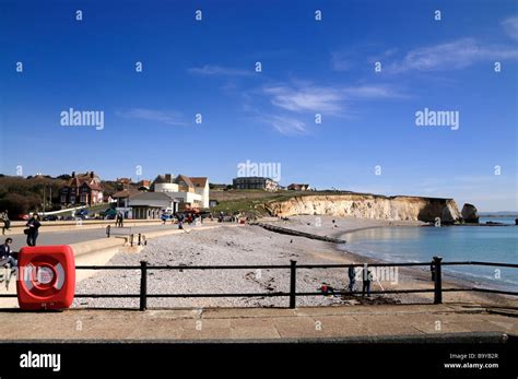 Freshwater Bay Isle Of Wight United Kingdom Stock Photo Alamy