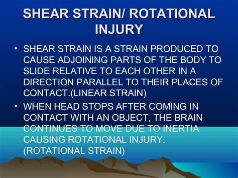Mechanical And Regional Injuries