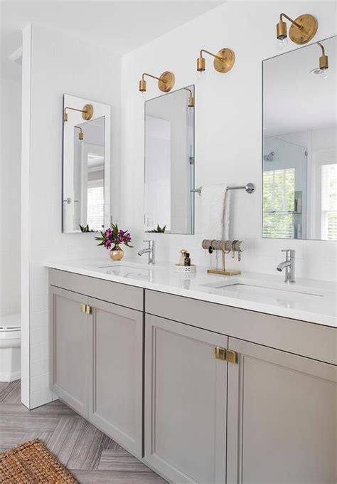 12 Bathrooms With Gray Cabinets That Will Melt Your Stress Away Hunker