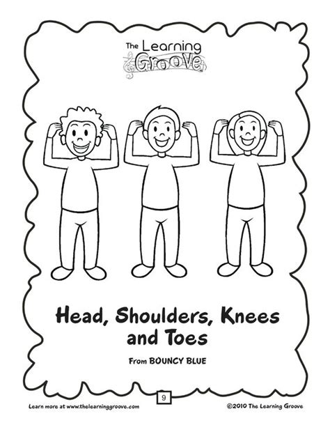 Head Shoulders Knees And Toes Coloring