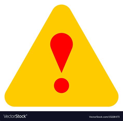 Yellow Triangle Exclamation Mark Icon Warning Sign