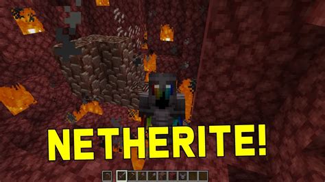 Best Way To Get Netherite Armor By Finding Ancient Debris 116 Minecraft Guide Youtube