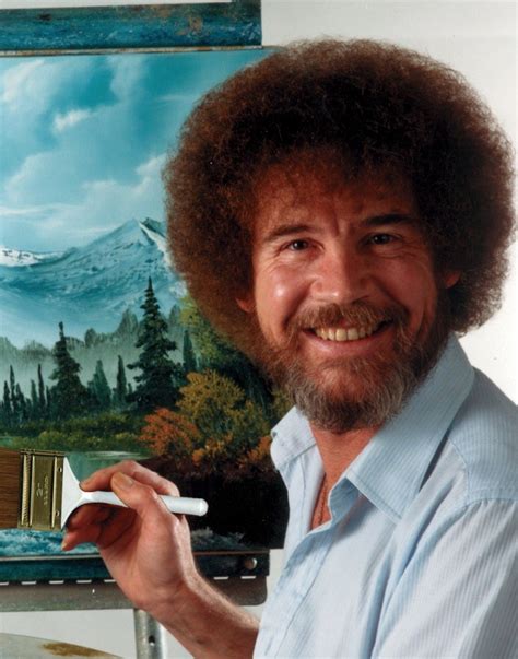 Bob Ross Painting Portrait At Explore Collection