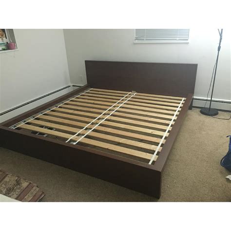 Ikea King Size Bed Frame With Slated Bed Base Aptdeco