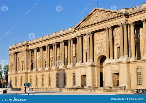 Facade Of The Louvre Paris Stock Photo Image Of Gate Sunny 20729328