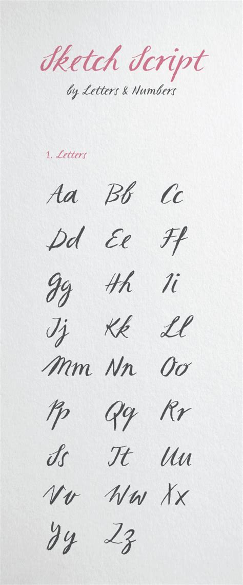 Sketch Script Typeface On Behance
