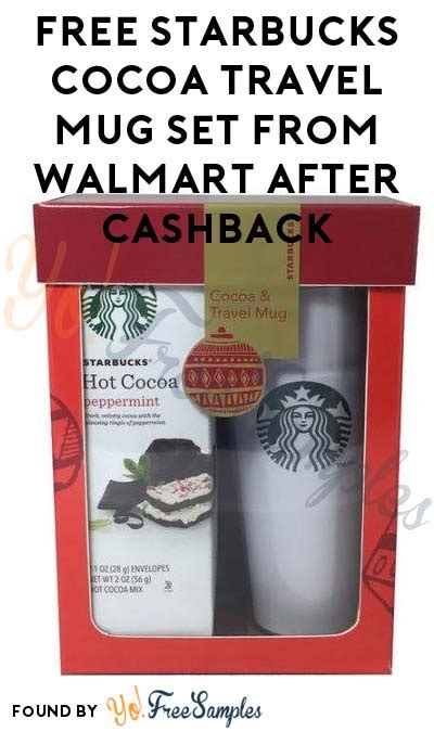 Free Starbucks Cocoa Travel Mug Set From Walmart After Pickup