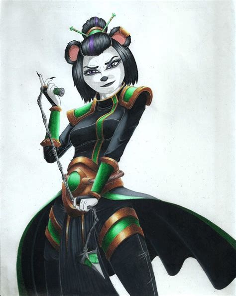 Aya Blackpaw Por Erallix Videojuegos Arte De Panda Ilustraciones Warcraft