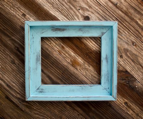 The paint only took about an hour to dry because it's such a thin layer, and it's still pretty warm here. Farmhouse Distressed Frame Rustic Picture Frame Hand
