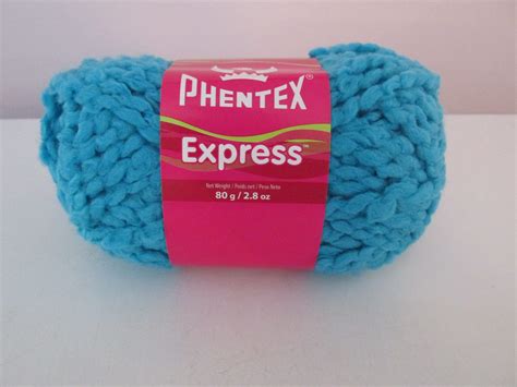 Phentex Express Yarn Bulky Textured Yarn Bulky Yarn Sky Etsy
