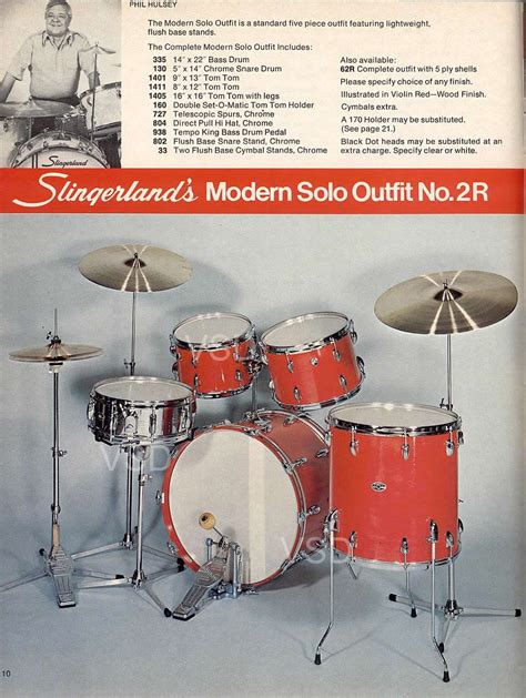 From 1977 1978 Slingerland Drum Catalog Modern Solo Outfit W Drummer