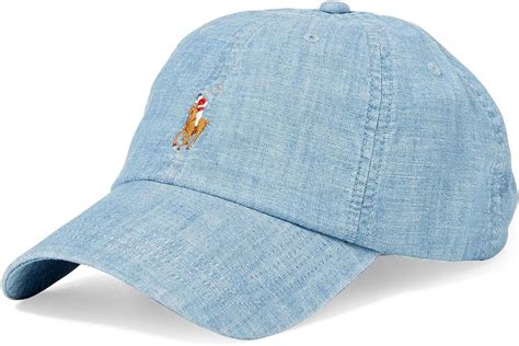 Ralph Lauren Polo New Chambray Denim Baseball Cap Hat Mens One Size