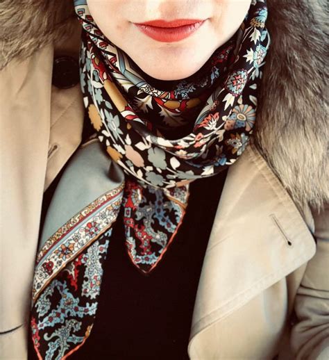 a scarf takes an outfit to fabulous silk scarf style ways to wear a scarf scarf tying urban