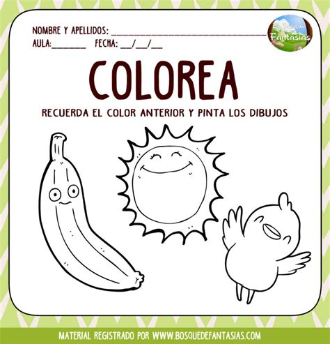 Aprende Los Colores Ficha Aprender Los Colores Actividades De Lectura Preescolar Libros De