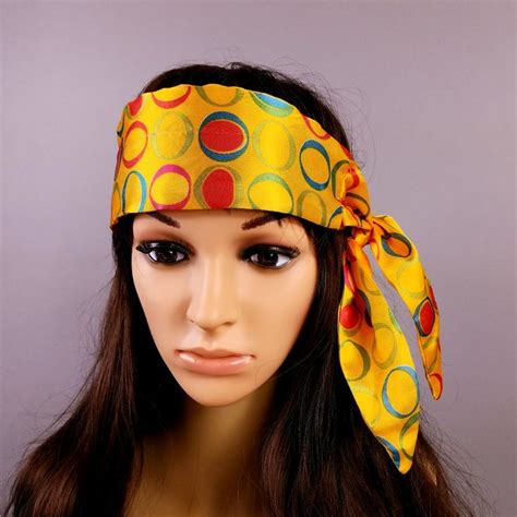 60s or 70s vintage head scarf hair wrap shiny depop scarf hairstyles head scarf hair