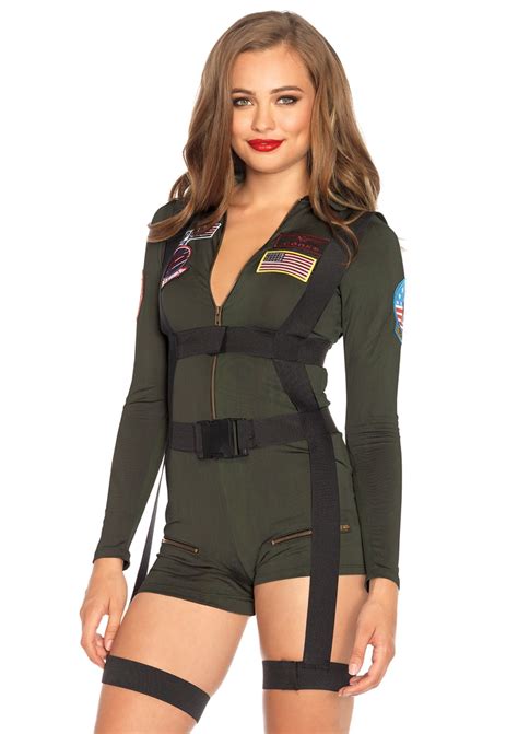 Maverick Flight Suit Costume For Women Top Gun Ubicaciondepersonascdmxgobmx