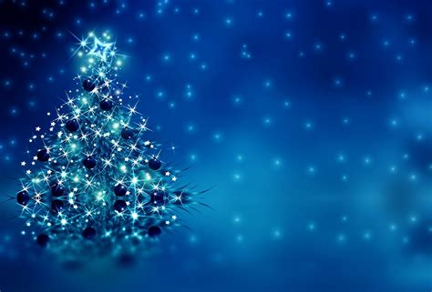 Holiday Christmas Holiday Christmas Tree Blue Silver Sparkles Wallpaper