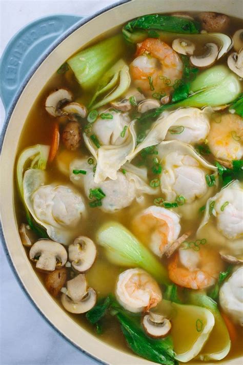 The way to use round gyoza wrappers is: Easy Homemade Wonton Soup Recipe - Jessica Gavin | Recipe ...