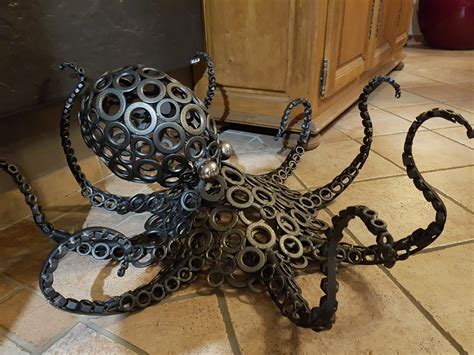 Poulpe Octopus Dacier Sculpture Par Jacques Veinante Jackart