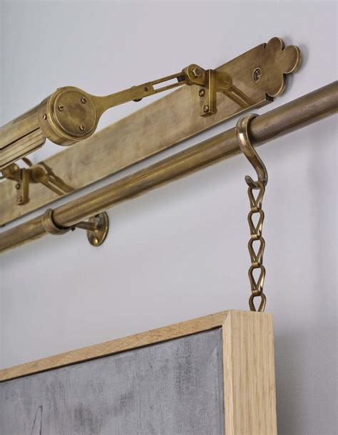 Brass Picture Rail System Bespoke Brass Picture Rails By Collier Webb