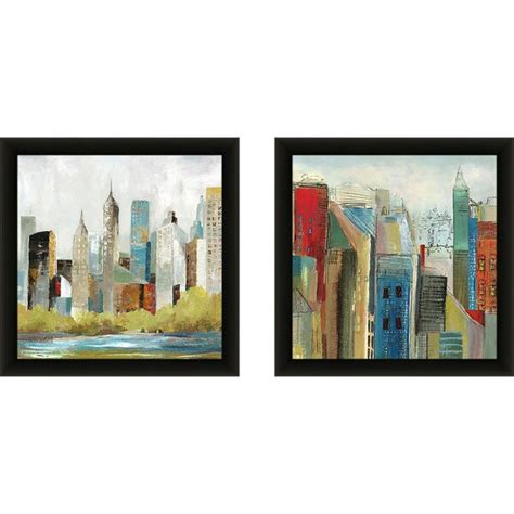 Made in north america, this set is printed on paper, and framed behind glass in a polystyrene frame, and arrives ready to hang with included wall mounting hardware. Shop Art Sets of 2 Twin Set Matching "Hudson Ferry I ...