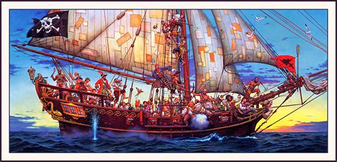 Don Maitz Pirate Ship Descripción De La Obra Arthive