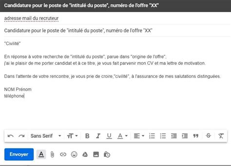 Exemple D Un Mail Professionnel En Français Novo Exemplo