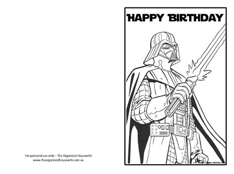 Happy Birthday Star Wars Printable