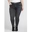 Womens Plus Size Washed Black High Rise Skinny Jeans  Warehouse One