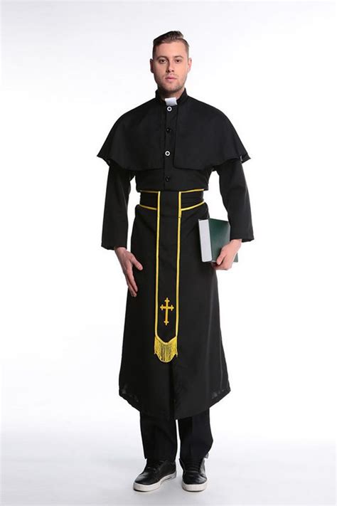 2019 Halloween Medieval Adult Pastor Clergyman Godsworn Clothing