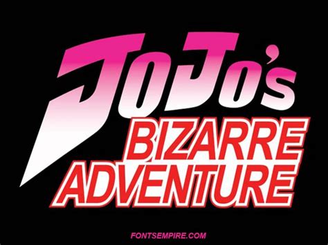 Jjba Font Free Download Fonts Empire