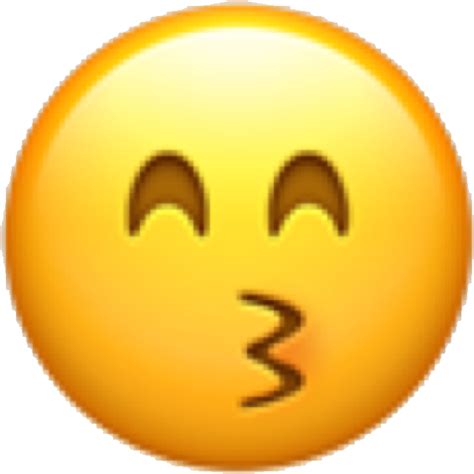 Emoji Emojicon Emote Face Emojiface Kiss Kissie Kissy Emoji Free Transparent PNG Download
