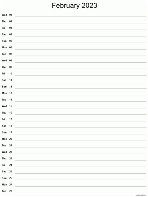 Printable February 2023 Calendar Free Printable Calendars