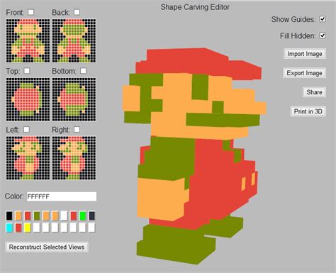 3d Shape Builder From Pixel Art Pixel Art Pixel Art Generator Pixel