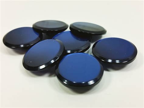 bright blue buttons shiny lapis blue shank buttons 11 19 etsy lapis blue blue button