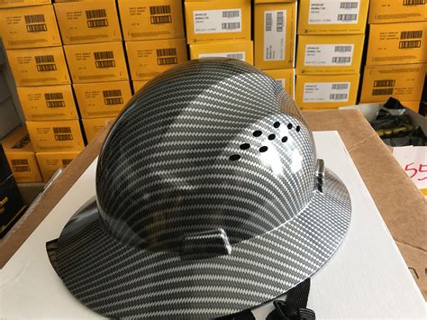 Cool Air Carbon Fiber Hard Hat Black Full Suspension Design Cooling