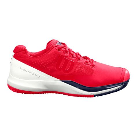 Buy Wilson Rush Pro 30 Clay Court Shoe Women Red Dark Blue Online