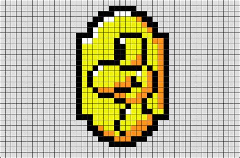 Yoshi Coin Pixel Art Brik