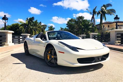 If you more than double your included mileage on a rental, there is an additional $3/mile surcharge on top of the standard mileage rate. Ferrari Rental Miami - Best Ferrari 458 rental price from Top Speed Exotics