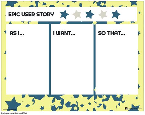 Epic User 2 Storyboard By Templates
