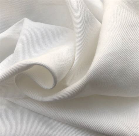 60 100 Organic Cotton Twill 6 Oz White Apparel And Woven Fabric By The Yard