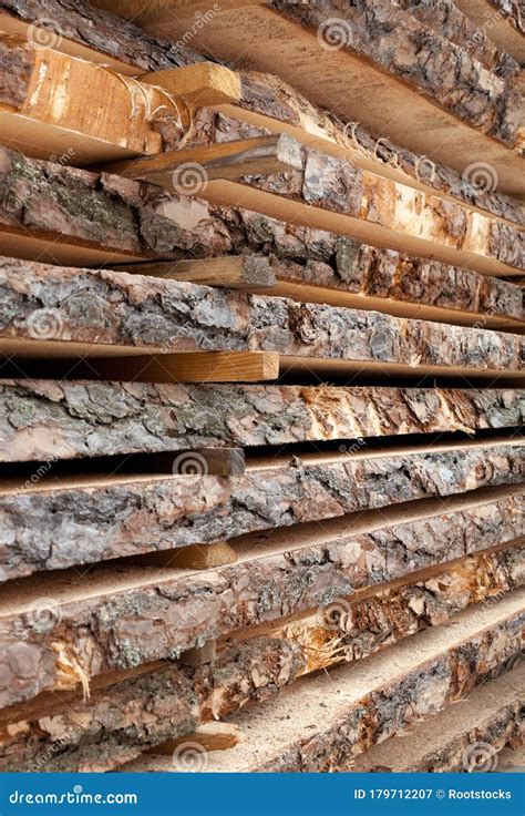 Wooden Planks Air Drying Timber Stack Stock Image Image Of Forest