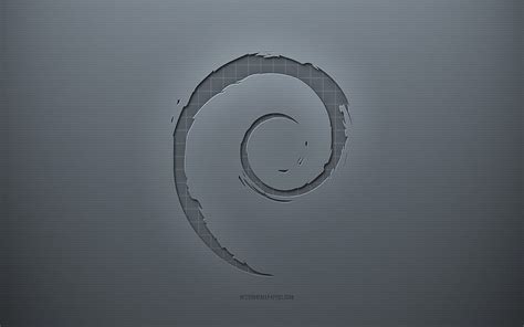 1920x1080px 1080p Free Download Debian Logo Gray Creative