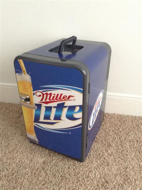 Miller Lite Mini Beer Fridge Rare Blue 1880068208